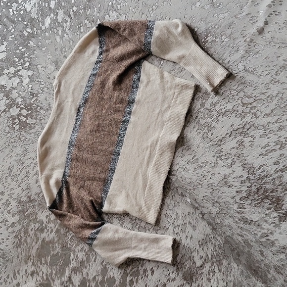 Veronica Beard Miley Colorblock Metallic Pullover Sweater SzM - Picture 8 of 8